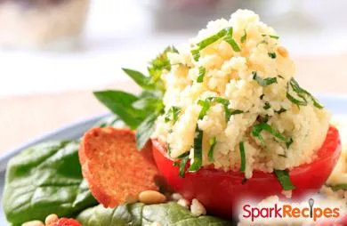 Quinoa mit Spinat und Feta-Käse