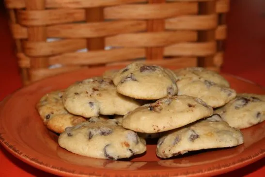 Kekse mit Banane und Schokoladenstückchen, 65 Kalorien