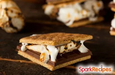 Schokolade und Erdnussbutter S'mores