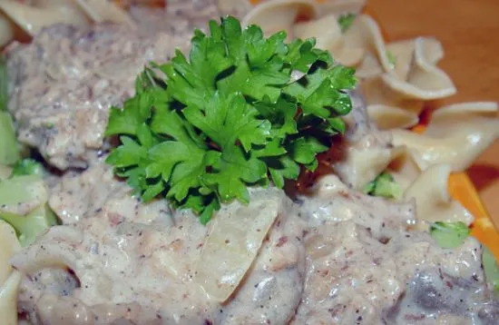 Fleischloses Stroganoff