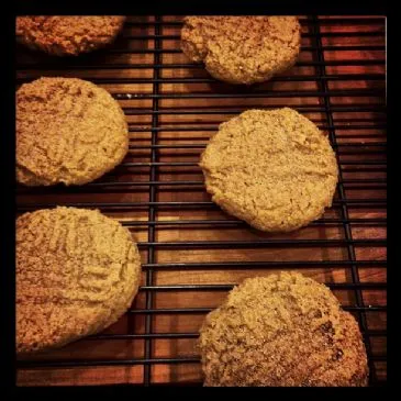 Vollkorn-Erdnussbutterkekse