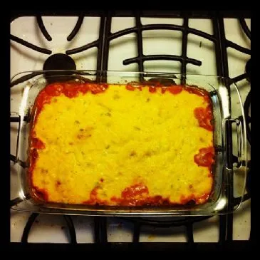 Südwestliche Bohnenschichtauflauf