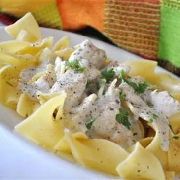Hähnchen Stroganoff