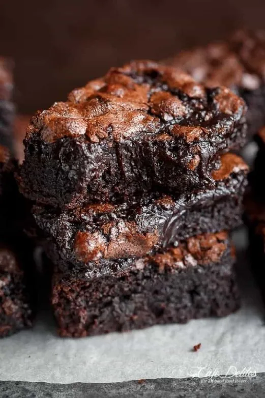 Beste fudgy Schokoladenbrownies