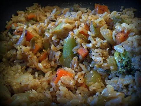 Einfaches Gemüse-Fried Rice