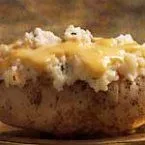 Zweimal gebackene Kartoffeln leicht