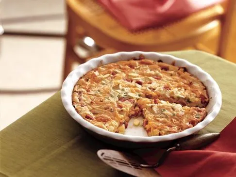 Betty Crockers Unmöglich Einfacher Schinken- und Cheddar-Kuchen