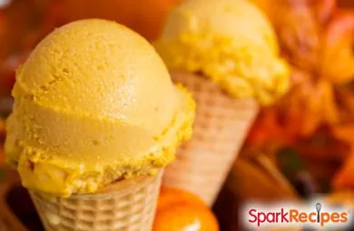 Kalorienfreies Kürbiskuchen-Eiscreme