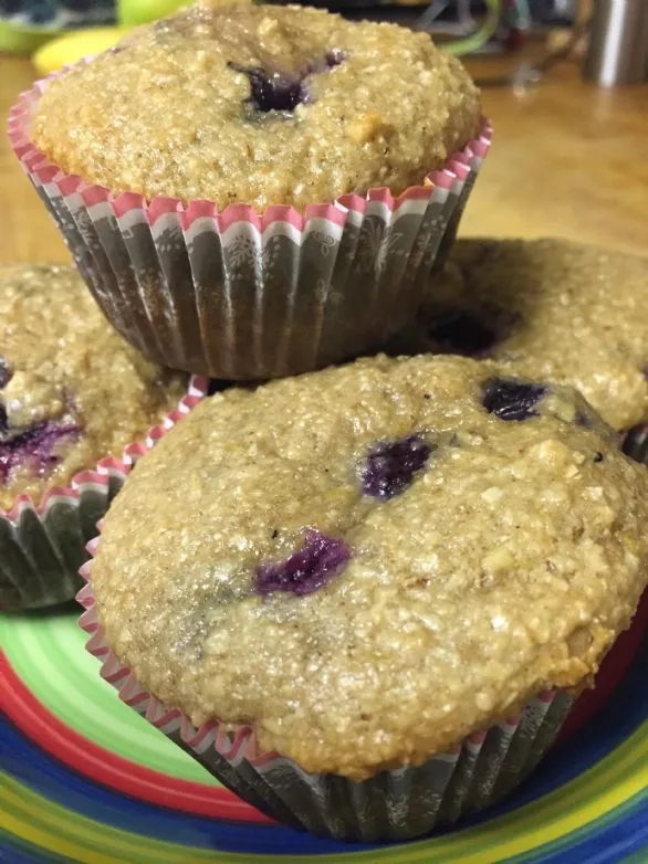 Blaubeer-Hafer Muffins