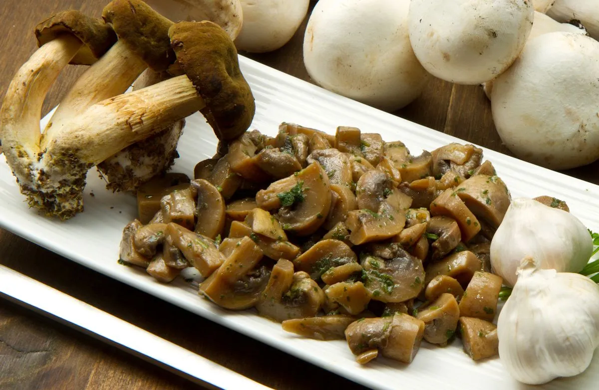 Knoblauch-Champignons
