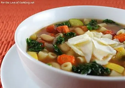 Geröstete Gemüse Minestrone