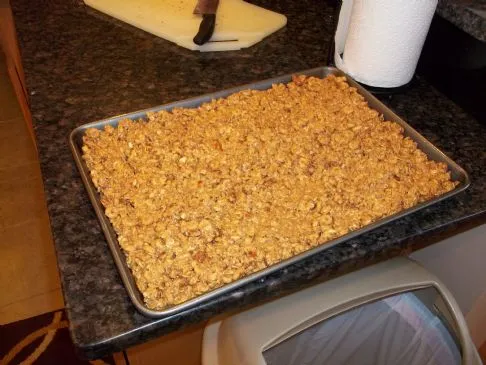 Hausgemachte Erdnussbutter-Proteinriegel