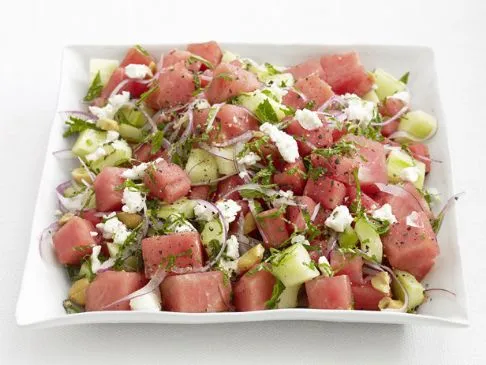 Wassermelonen-Gurken-Salat