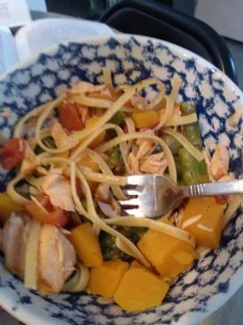 Lachs Pasta Primavera