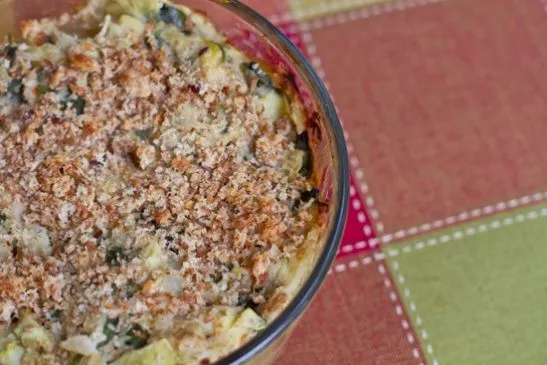 Cremiger Spinat-Artischocken-Dip (Vegan)