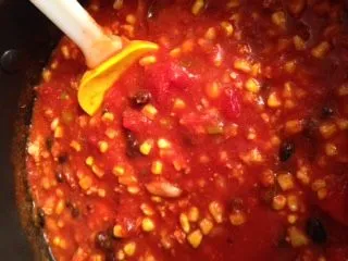 Taco-/Ranch-Suppe mit Putenhackfleisch