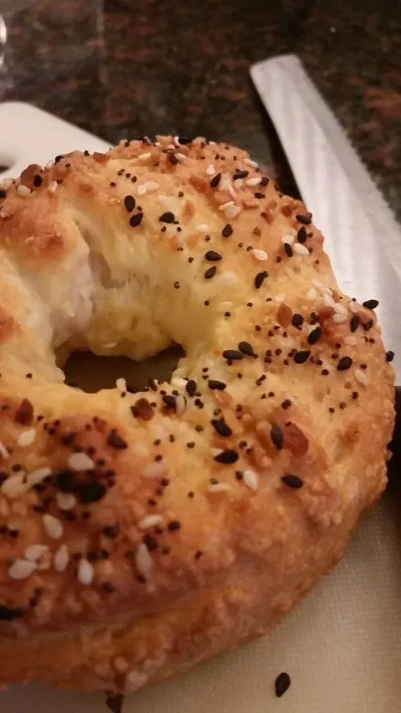 Bagels mit zwei Zutaten