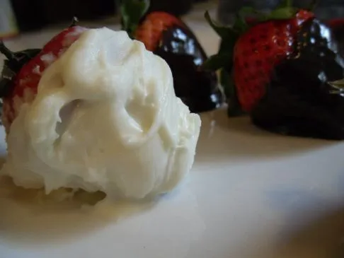 Schokoladeüberzogenes Obst