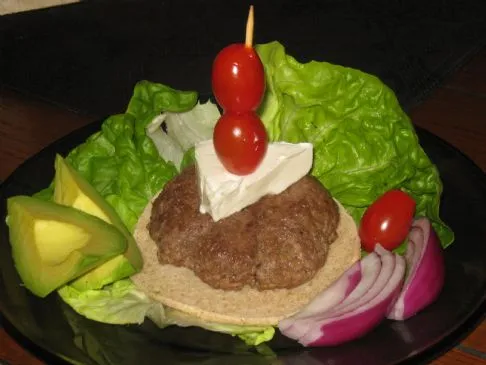 Offener Low-Cal-Burger