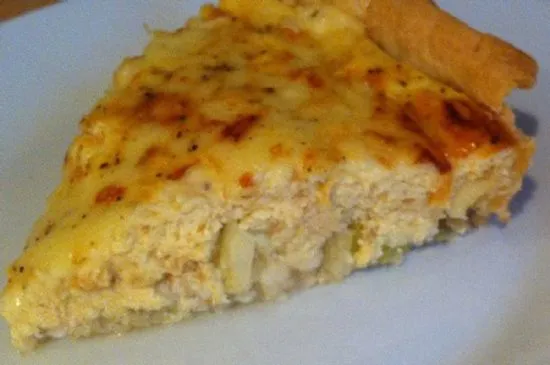 Quiche mit Imitationskrabben
