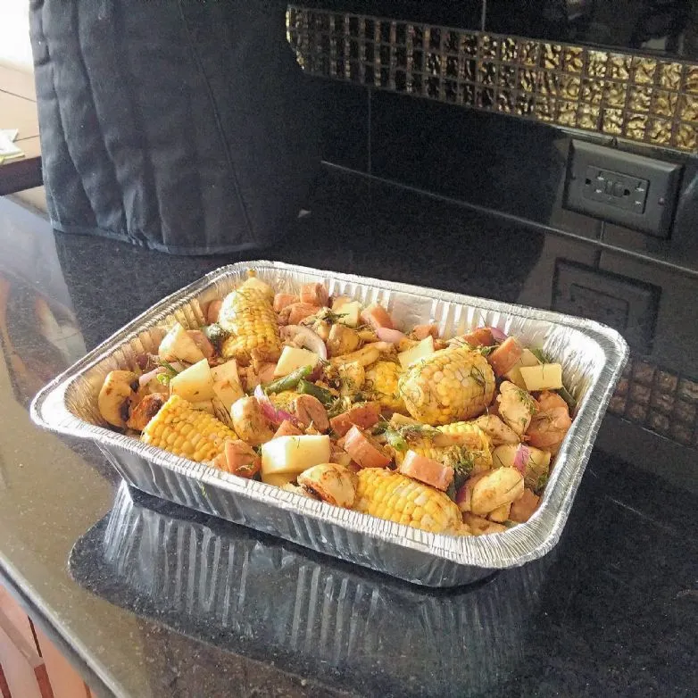 BBQ-Räucherwurst-Hash