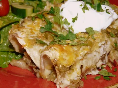 Enchiladas mit Kartoffeln und Mangold