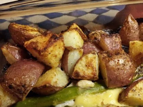 Geröstete Parmesan-Rotkartoffeln