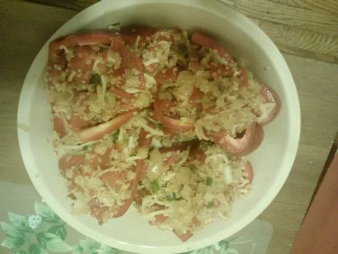 Geröstete rote Paprika mit Quinoa