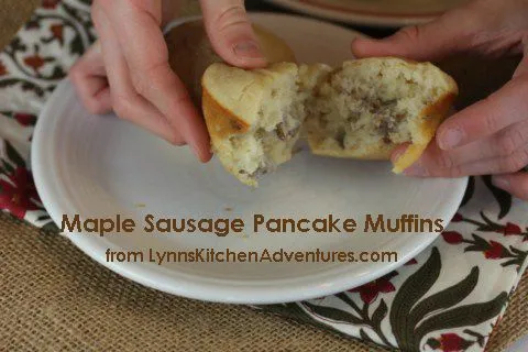 Leichte Ahorn-Wurst-Pfannkuchen-Muffins (glutenfrei)