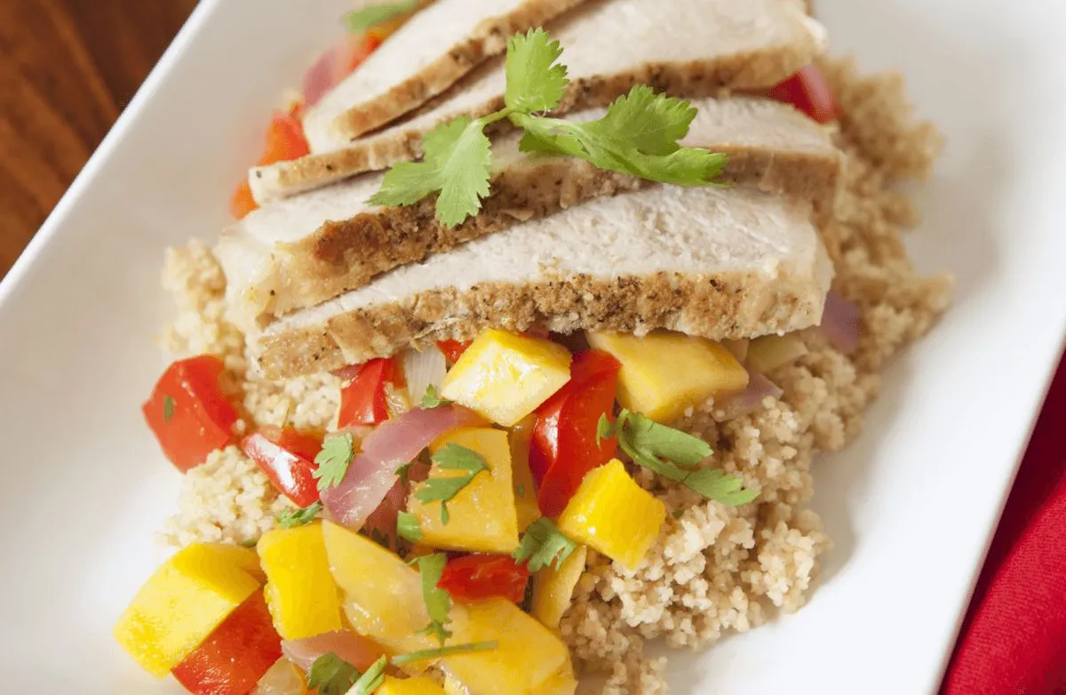 Schweinefilet mit Mango-Chili-Soße