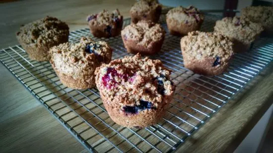 Weizenkleie-Muffins, fettarm und zuckerarm