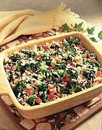 Brokkoli-Auflauf mit Brösel-Topping