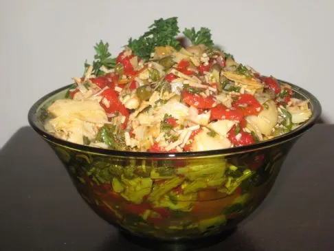 Geröstete rote Paprika & Artischocken-Tapenade