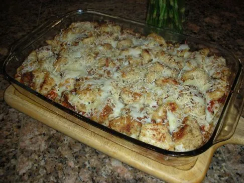 Hühnchen Parm Baked Ziti