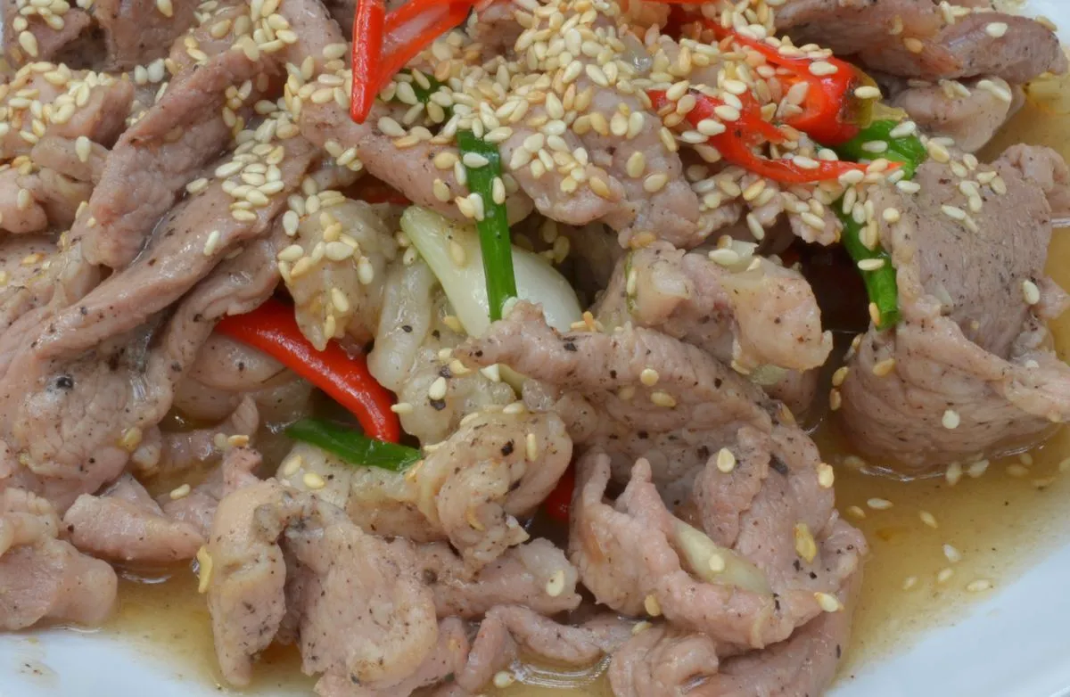 Schwarzes Thai-Schweinefleisch