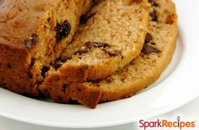 Erdnussbutter-Schokoladenstückchen-Bananenbrot