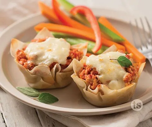 Einfache Lasagna Cups
