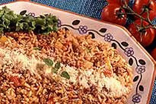 Pronto Spanischer Reis und Rindfleisch