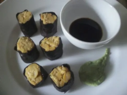 Vegane Kichererbsen-Nori-Rollen