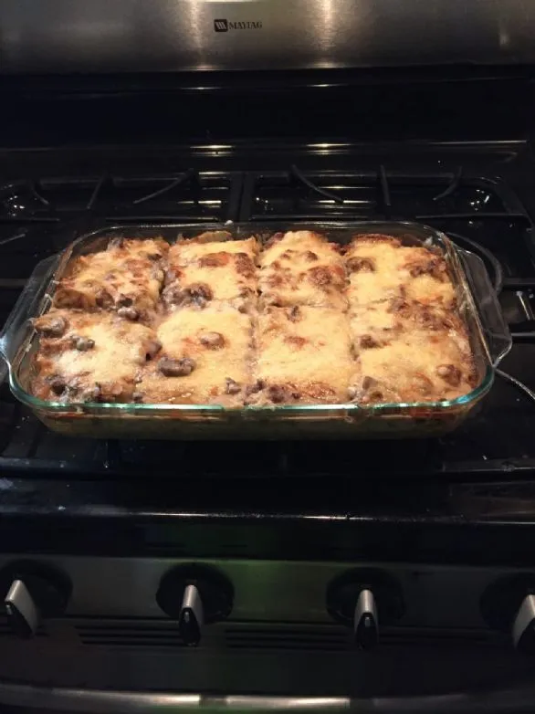 Schweizer Pilz-Rindfleisch-Auflauf