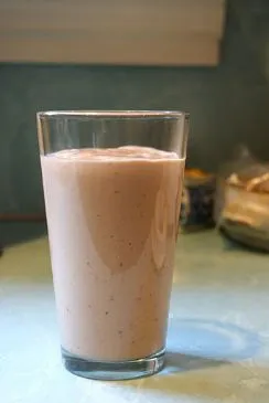 Erdbeer- und PB-Smoothie
