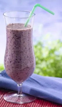 Leckerer Blaubeer-Bananen-Smoothie