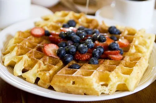 Fluffige Zimtwaffeln