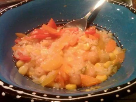 Süße Paprika-Kokos-Mais-Suppe