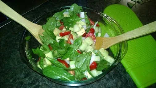 Avocado-Spinat-Salat