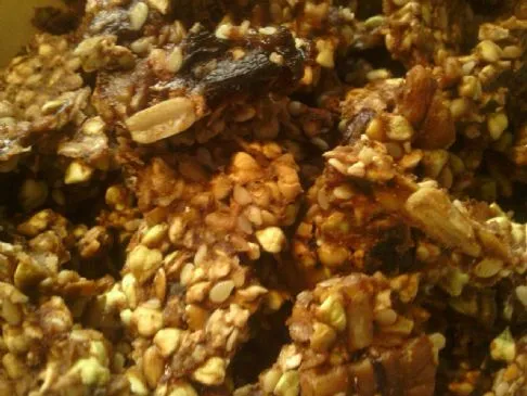 Rohe, gekeimte, glutenfreie Granola