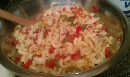 Fajita-Hähnchen-Pasta (mit Makkaroni)