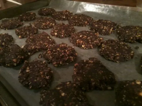 No-Bake Schokoladen-PB-Leinsamen-Stevia-Kekse