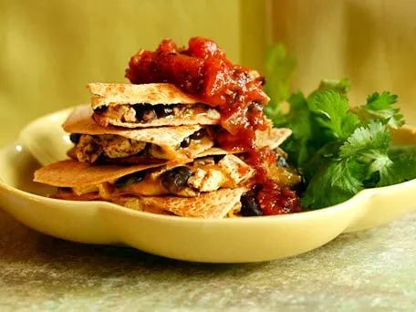 Schwarze-Bohnen-Quesadilla (Leichte Chef)