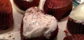 Protein-Rote Samt-Cupcakes